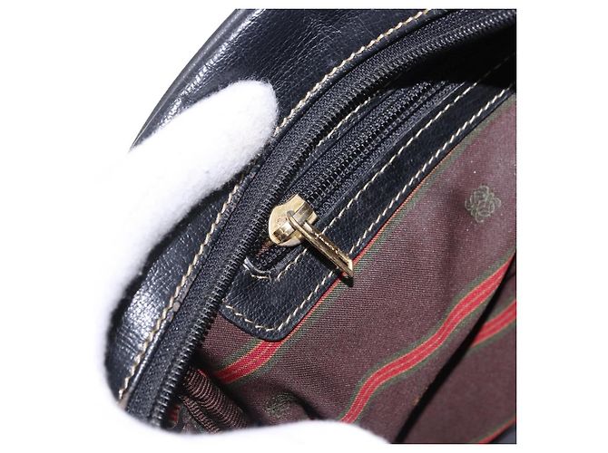 LOEWE Shoulder Bag Leather Black Gold - vista 22