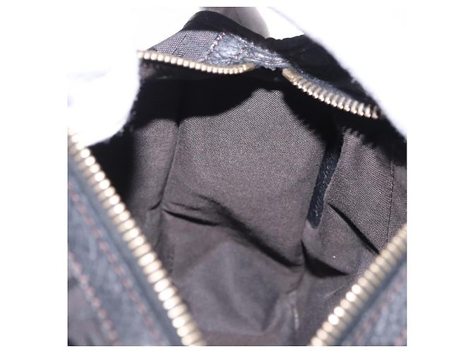 FENDI Zucchino Canvas Shoulder Bag Black Gold - vista 18