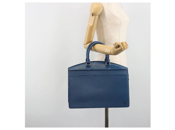 LOUIS VUITTON Epi Riviera Hand Bag Blue M48185 LV - vista 23