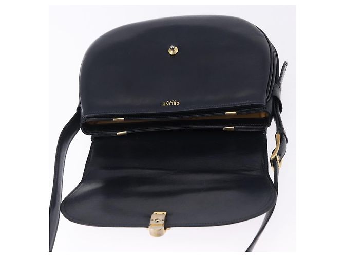 Céline CELINE Shoulder Bag Leather Navy Gold - vista 15