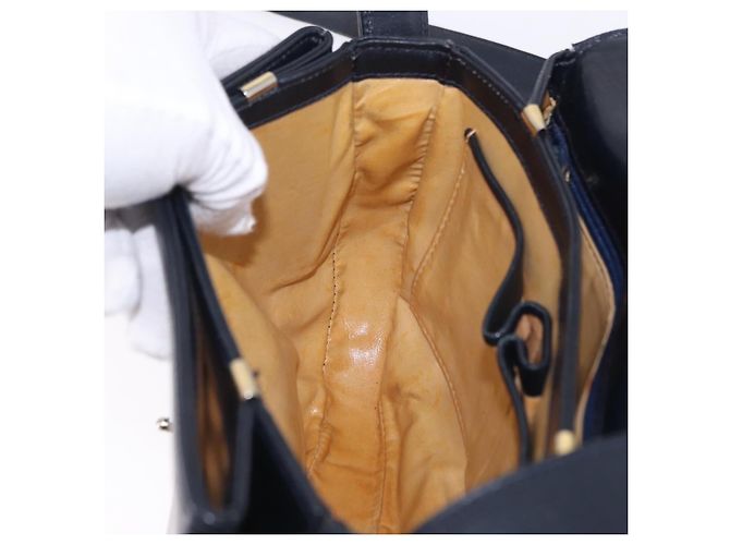 Céline CELINE Shoulder Bag Leather Navy Gold - vista 19