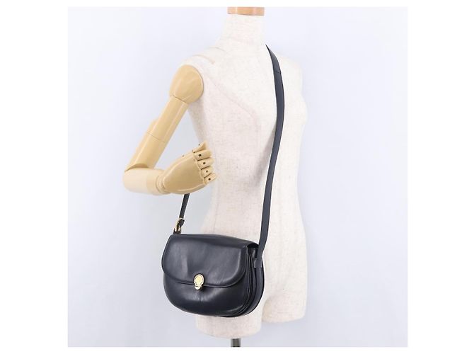 Céline CELINE Shoulder Bag Leather Navy Gold - vista 24