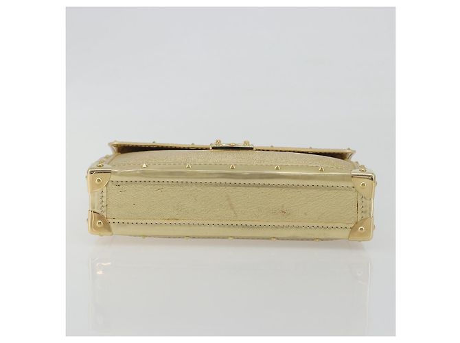 LOUIS VUITTON Suhari Emerble Shoulder Bag Leather Gold LV - vista 10