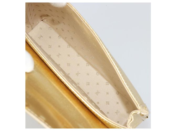 LOUIS VUITTON Suhari Emerble Shoulder Bag Leather Gold LV - vista 19