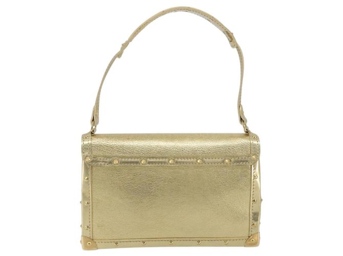 LOUIS VUITTON Suhari Emerble Shoulder Bag Leather Gold LV - vista 3