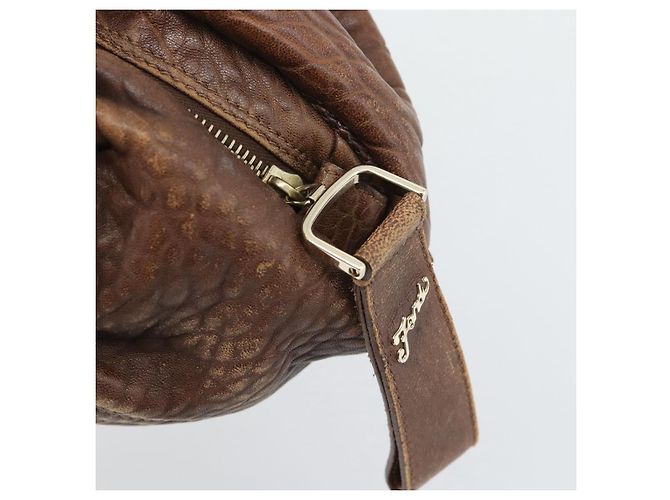 FENDI Spy Bag Leather Brown Gold - vista 14