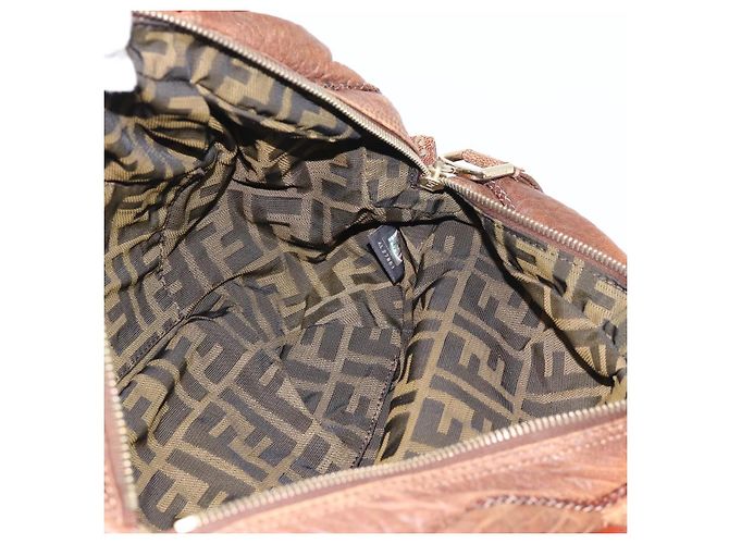 FENDI Spy Bag Leather Brown Gold - vista 17