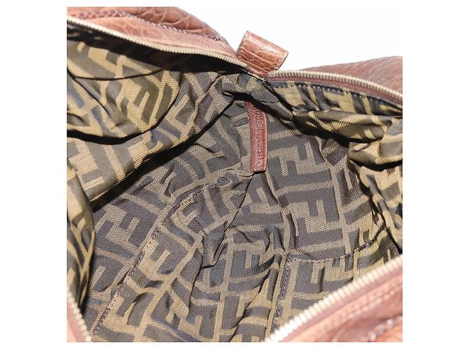 FENDI Spy Bag Leather Brown Gold - vista 18