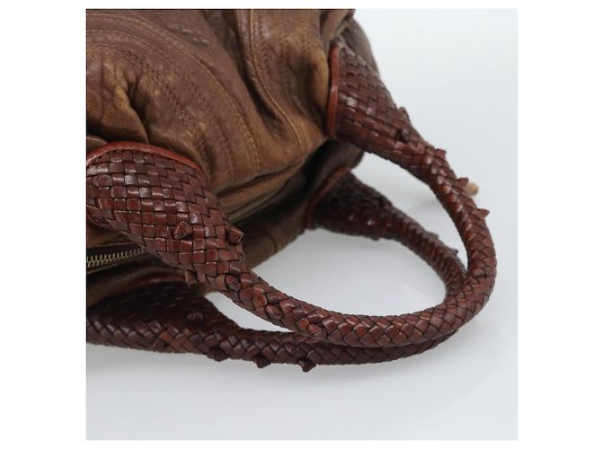 FENDI Spy Bag Leather Brown Gold - vista 7