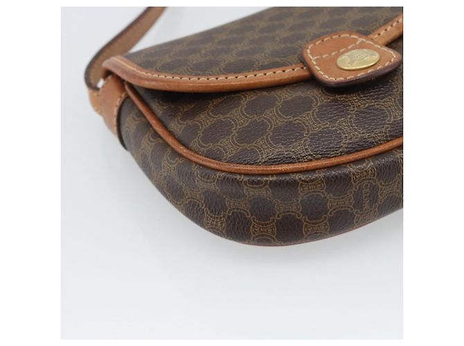Céline CELINE Macadam Shoulder Bag PVC Leather Brown Gold Tone - vista 11
