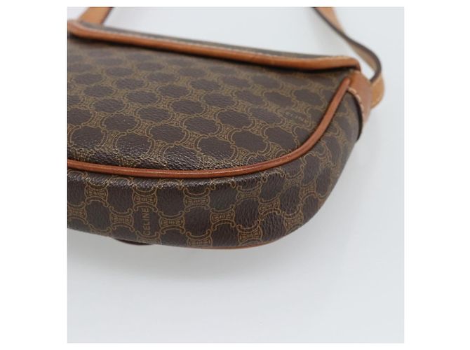 Céline CELINE Macadam Shoulder Bag PVC Leather Brown Gold Tone - vista 12