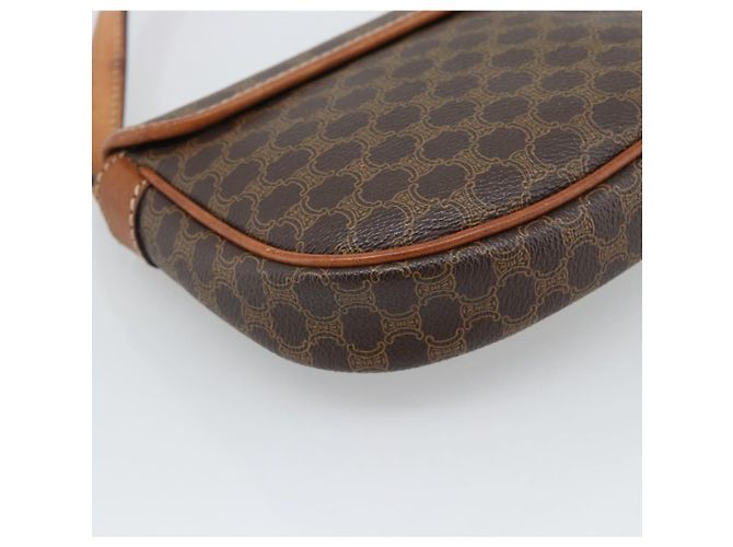 Céline CELINE Macadam Shoulder Bag PVC Leather Brown Gold Tone - vista 13