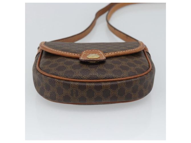 Céline CELINE Macadam Shoulder Bag PVC Leather Brown Gold Tone - vista 9