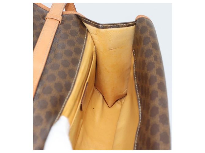 Céline CELINE Macadam Shoulder Bag PVC Leather Brown Gold Tone - vista 18