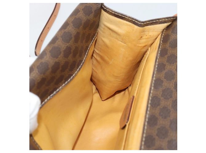 Céline CELINE Macadam Shoulder Bag PVC Leather Brown Gold Tone - vista 19
