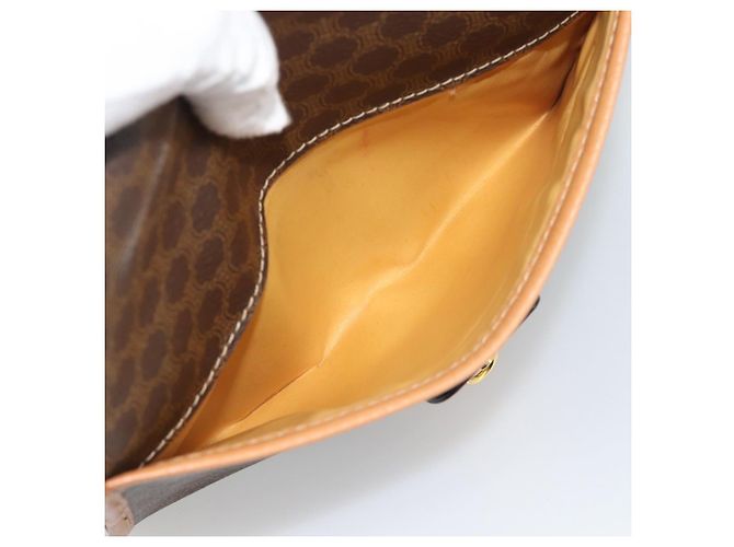 Céline CELINE Macadam Shoulder Bag PVC Leather Brown Gold Tone - vista 21