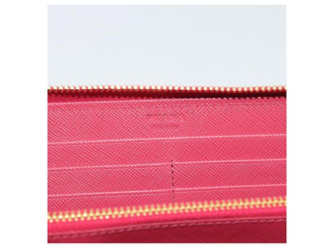 PRADA Saffiano Long Wallet Pink Gold Tone - vista 14