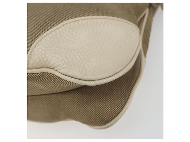 PRADA Shoulder Bag Canvas Beige Gold - vista 10