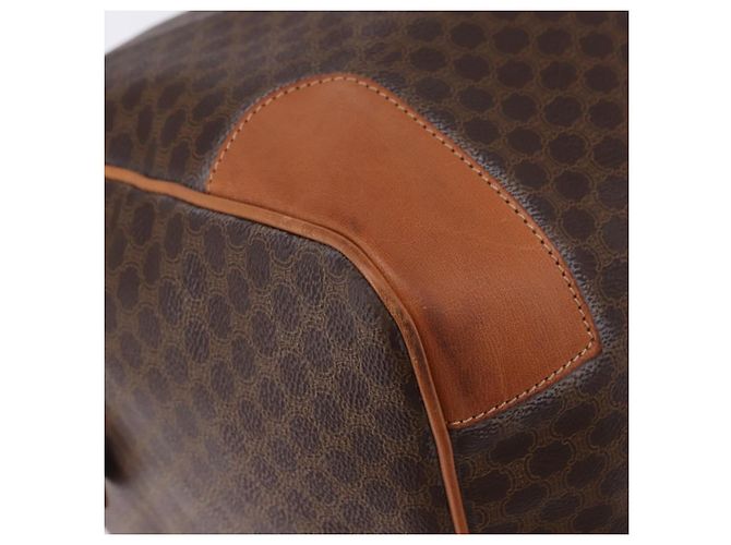Céline CELINE Macadam Boston Bag PVC Leather Brown Gold Tone - vista 12