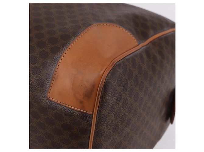 Céline CELINE Macadam Boston Bag PVC Leather Brown Gold Tone - vista 13