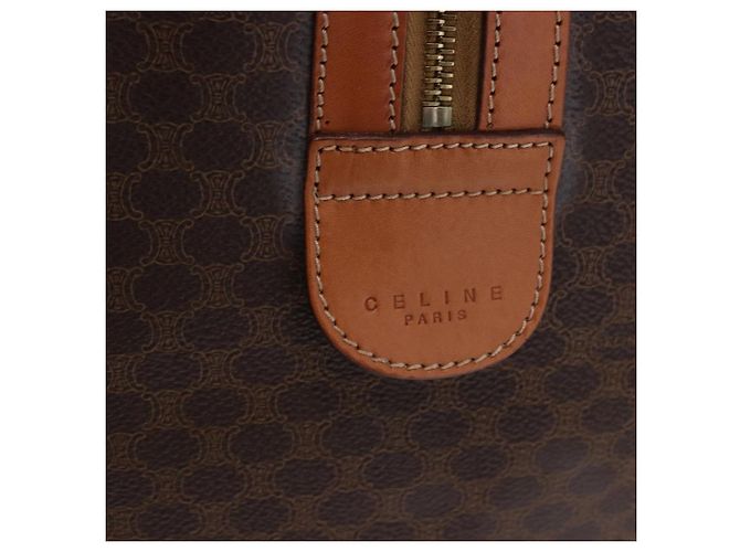 Céline CELINE Macadam Boston Bag PVC Leather Brown Gold Tone - Ansicht 17