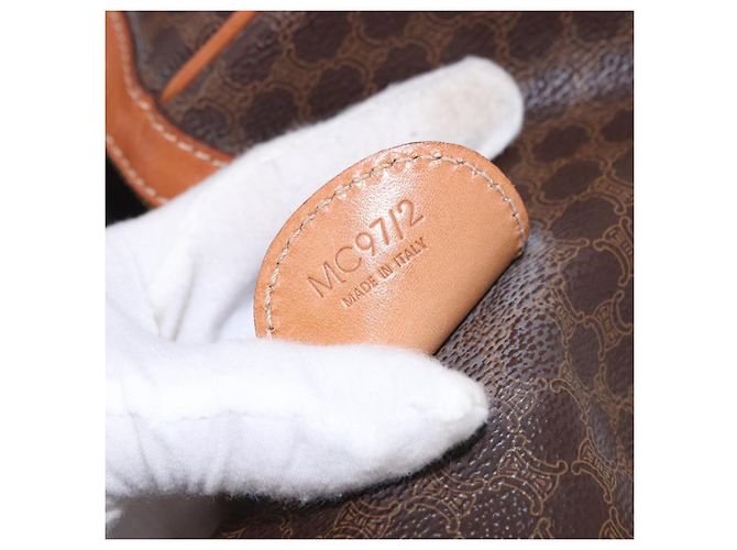 Céline CELINE Macadam Boston Bag PVC Leather Brown Gold Tone - Ansicht 23
