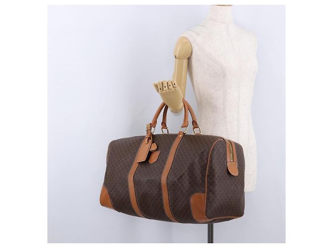 Céline CELINE Macadam Boston Bag PVC Leather Brown Gold Tone - Ansicht 24