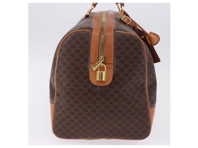 Céline CELINE Macadam Boston Bag PVC Leather Brown Gold Tone - vista 5