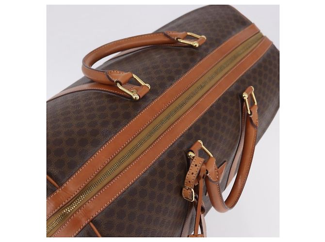 Céline CELINE Macadam Boston Bag PVC Leather Brown Gold Tone - vista 6