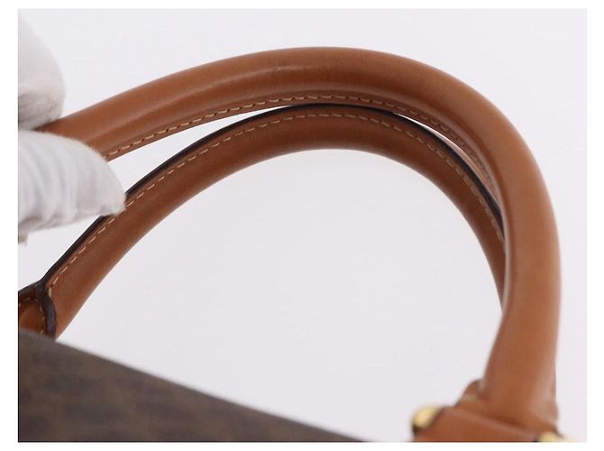 Céline CELINE Macadam Boston Bag PVC Leather Brown Gold Tone - vista 8