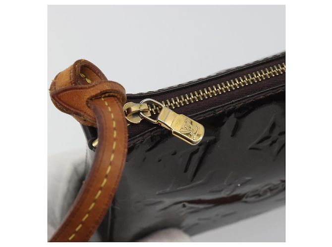 LOUIS VUITTON Monogram Vernis Pochette Pouch Amarante M91576 LV - vista 10