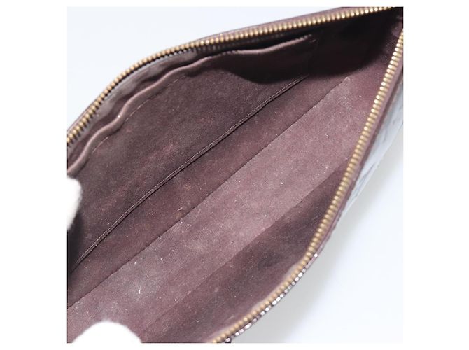 LOUIS VUITTON Monogram Vernis Pochette Pouch Amarante M91576 LV - vista 11