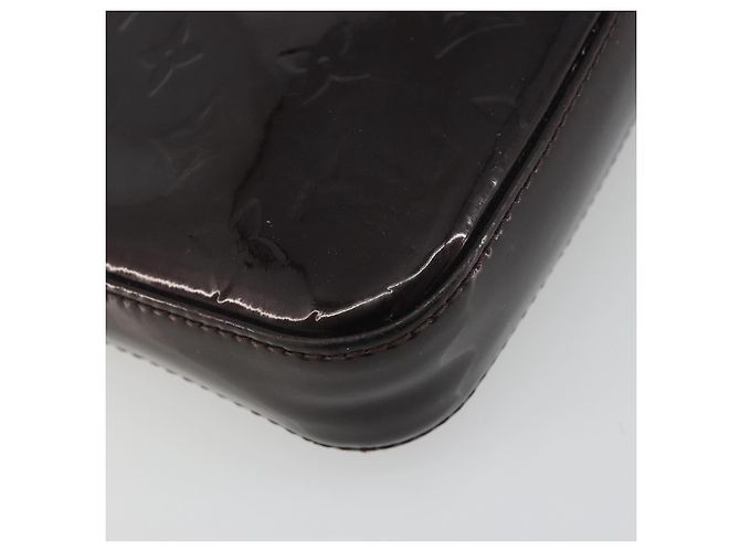 LOUIS VUITTON Monogram Vernis Pochette Pouch Amarante M91576 LV - vista 17