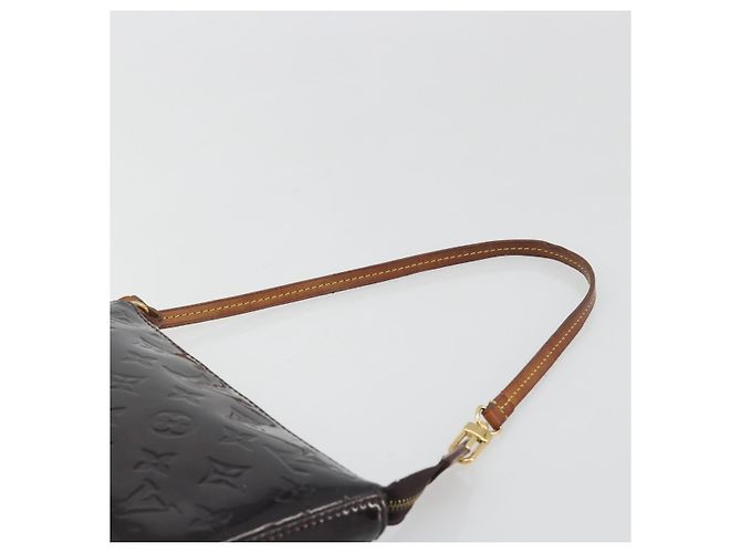 LOUIS VUITTON Monogram Vernis Pochette Pouch Amarante M91576 LV - vista 8