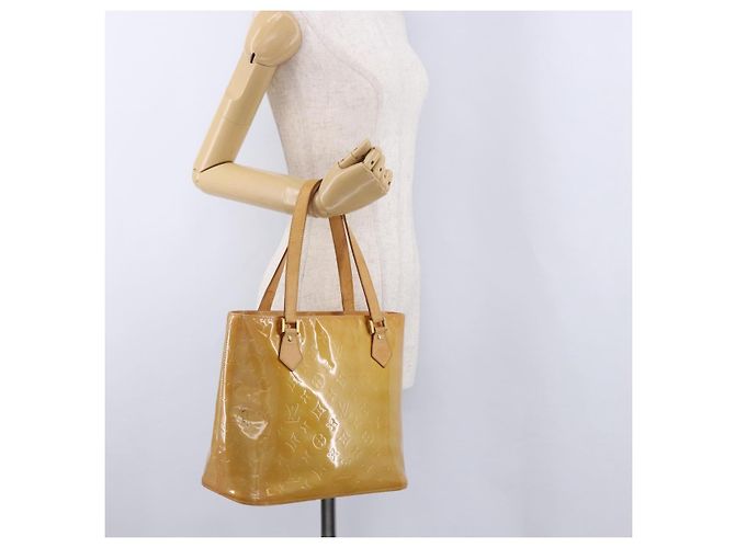 LOUIS VUITTON Monogram Vernis Houston Hand Bag Beige M91004 LV - Ansicht 25