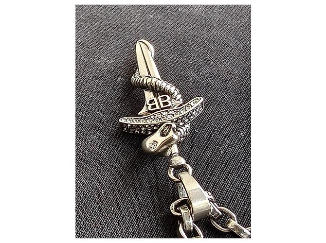 Collana Balenciaga Goth Snake Argento - vista 5