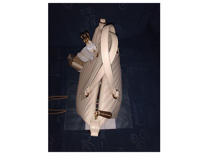 Borsa Tommy Hilfiger trapuntata beige - vista 10