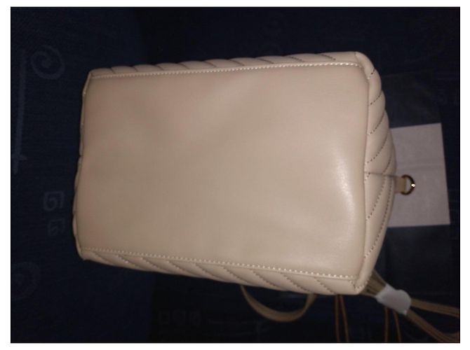 Borsa Tommy Hilfiger trapuntata beige - vista 3