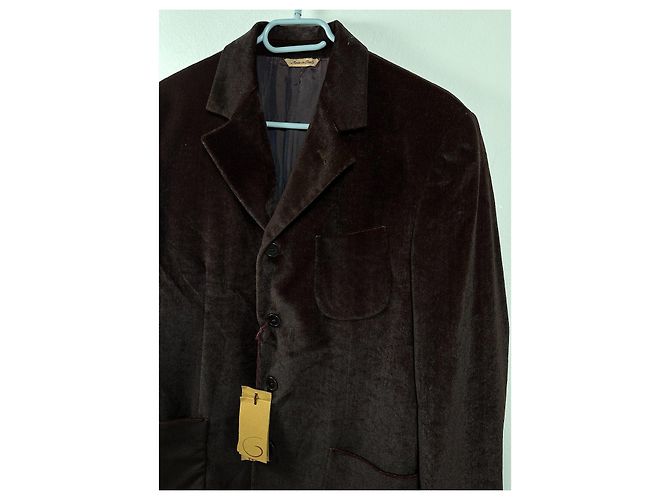 Romeo Gigli Samt-Blazer in Braun - Ansicht 2