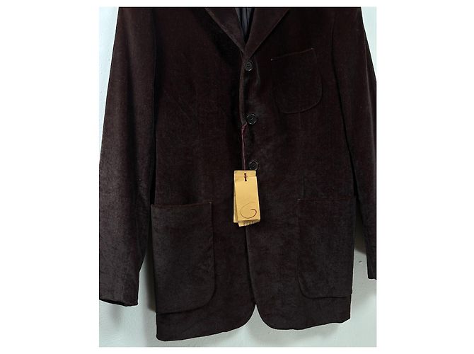 Romeo Gigli Samt-Blazer in Braun - Ansicht 3