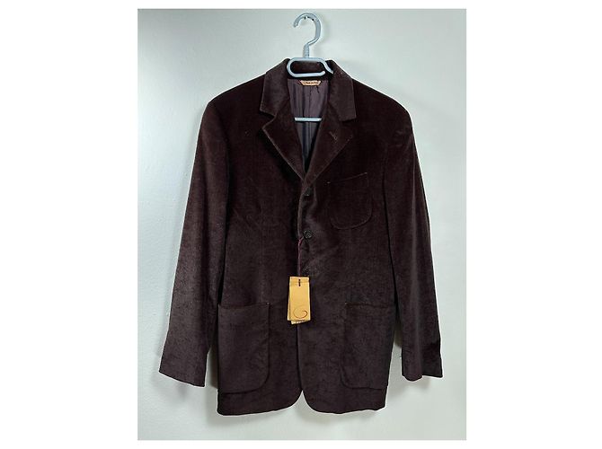 Romeo Gigli Samt-Blazer in Braun - Ansicht 4