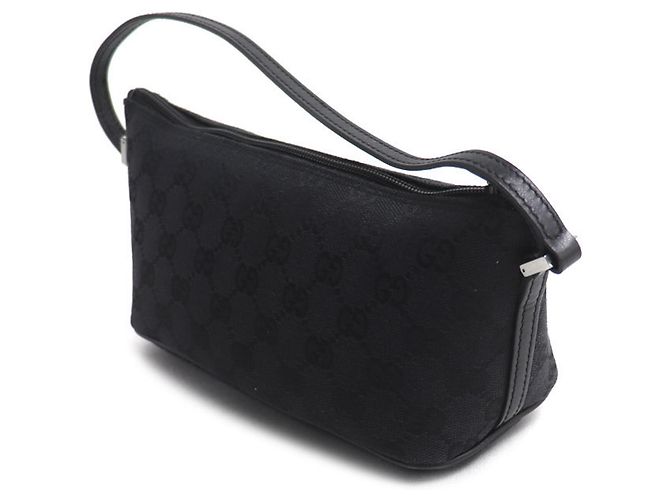 Pouch Gucci GG Canvas in nero - vista 2