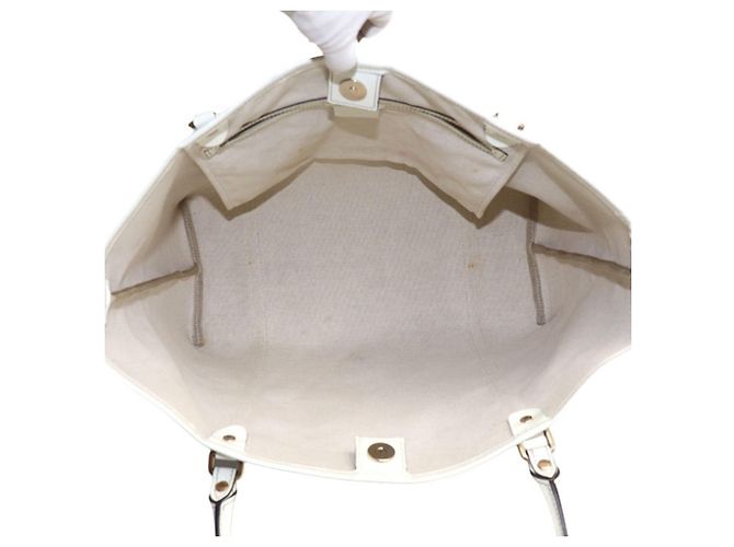 Borsa Tote Gucci GG Supreme Bianco Beige - vista 4