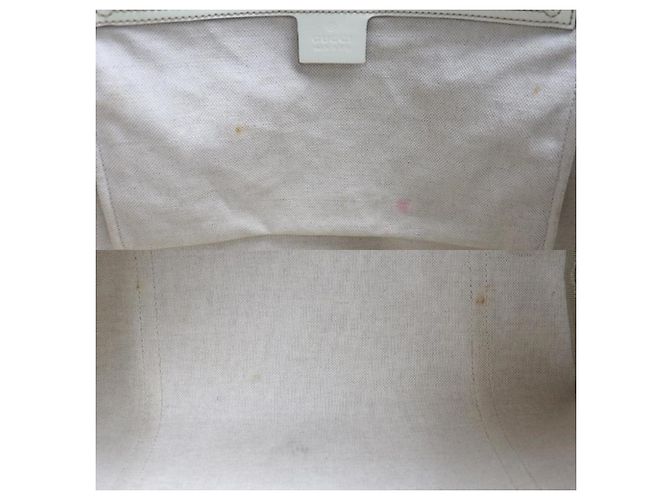 Borsa Tote Gucci GG Supreme Bianco Beige - vista 6