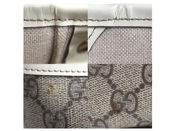 Borsa Tote Gucci GG Supreme Bianco Beige - vista 9