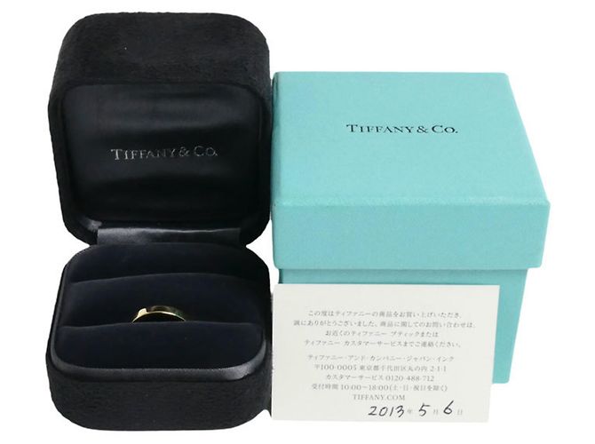 Tiffany & Co Anello Tiffany Fascia Piatta in Oro Giallo 18K - vista 7