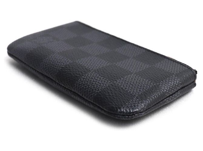 Louis Vuitton Damier Graphite Pochette Clé Coin Purse - vista 2
