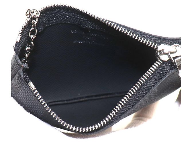 Louis Vuitton Damier Graphite Pochette Clé Coin Purse - vista 3