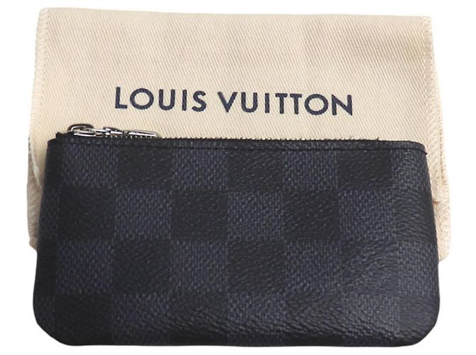 Louis Vuitton Damier Graphite Pochette Clé Coin Purse - vista 5