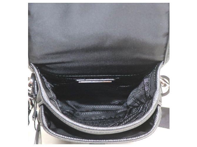 Prada Tessuto Schultertasche Schwarz - Ansicht 4